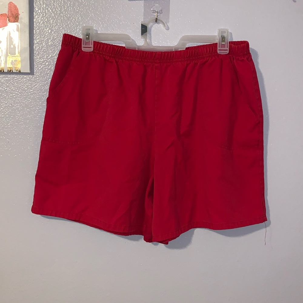 White Stag red casual pull on summer shirts with pockets